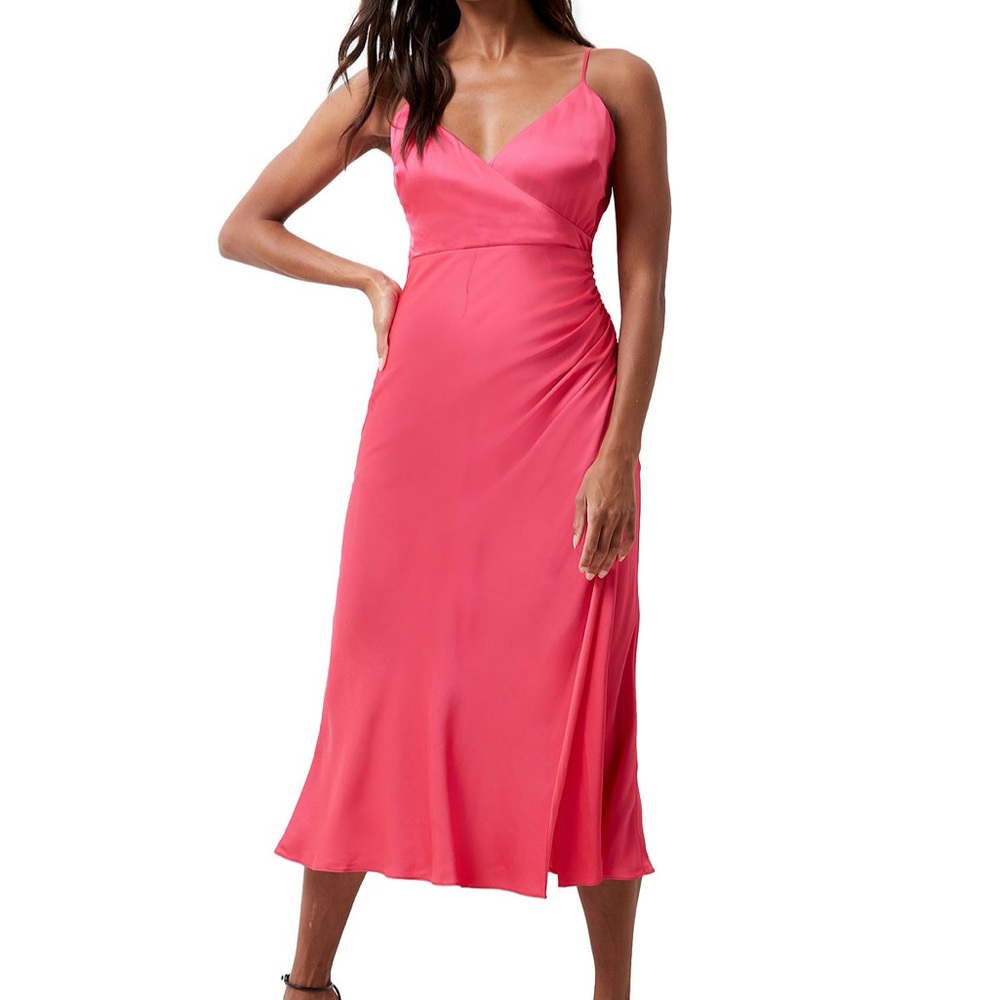Elegant Pink Midi Dress